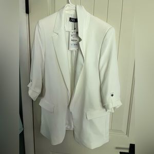Zara White Blazer New with tags